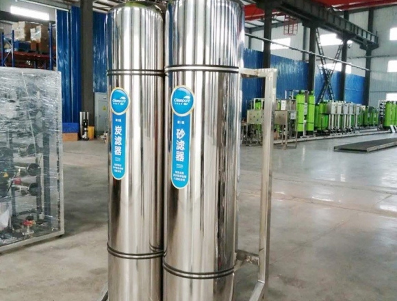 口罩厂0.5吨双级反渗透纯化水、纯净水设备